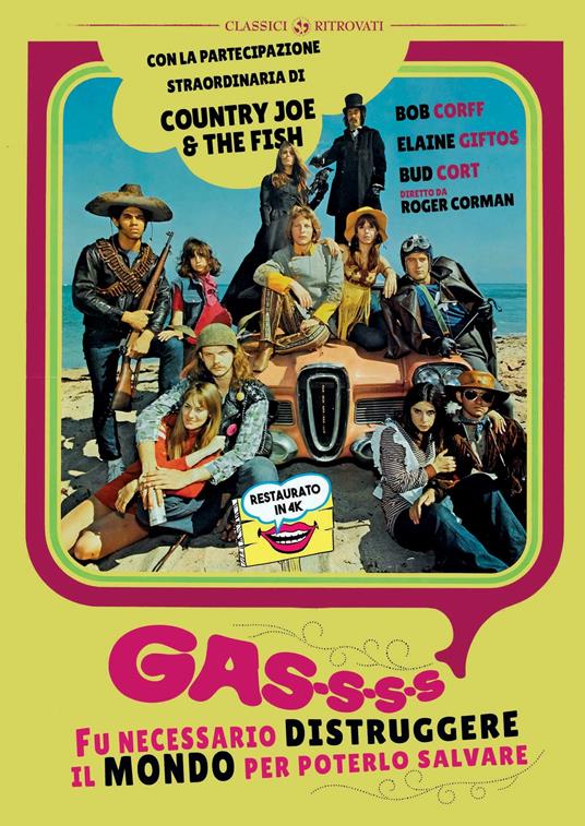 Gas, fu necessario distruggere il mondo per poterlo salvare. Restaurato in 4K (DVD) di Roger Corman - DVD