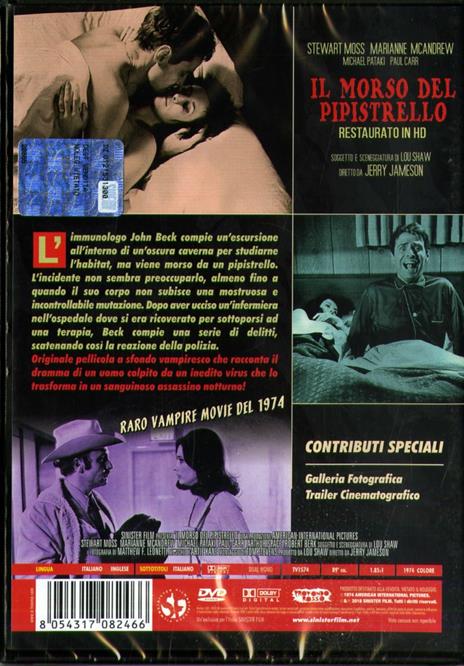 Il Morso del pipistrello (DVD) di Jerry Jameson - DVD - 2