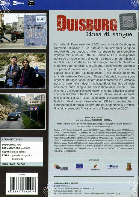 Duisburg. Linea di sangue (DVD) di Enzo Monteleone - DVD - 2