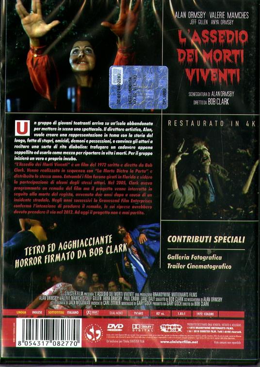 L' assedio dei morti viventi. Restaurato In 4K (DVD) di Bob Clark - DVD - 2