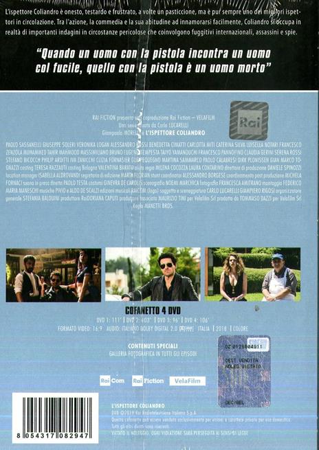 L' ispettore Coliandro. Stagione 7. Serie TV ita (4 DVD) di Marco Manetti,Antonio Manetti - DVD - 2