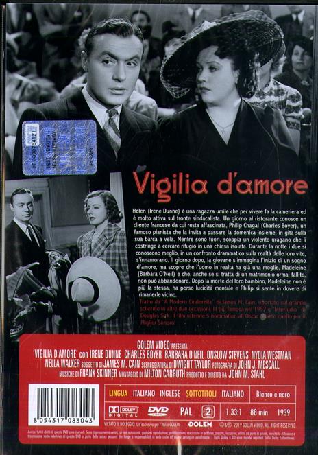 Vigilia d'amore (DVD) di John M. Stahl - DVD - 2