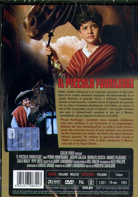 Piccolo fuorilegge (DVD) di Roberto Gavaldon - DVD - 2