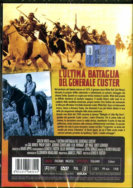 L' ultima battaglia del generale Custer (DVD) di Lewis R. Foster - DVD - 2