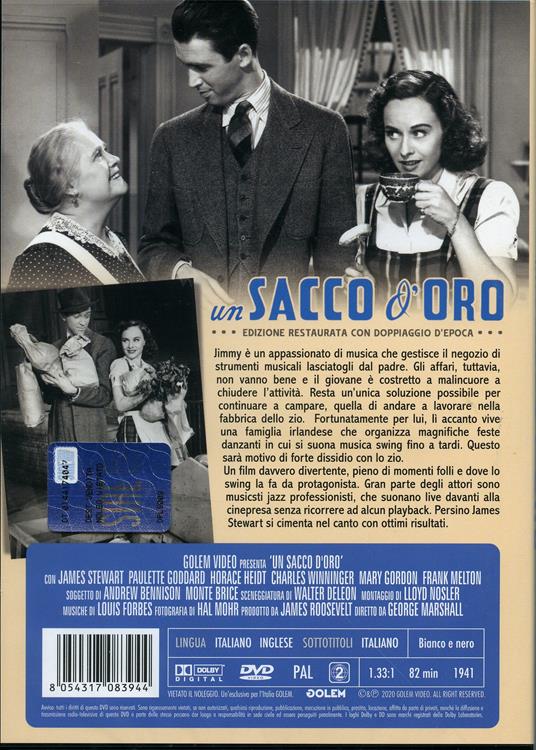 Un sacco d'oro. Edizione restaurata (DVD) di George Marshall - DVD - 2