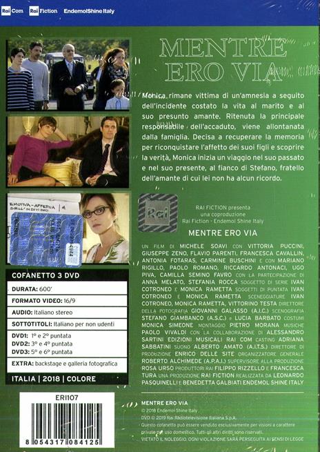 Mentre ero via. Serie TV ita (3 DVD) di Michele Soavi - DVD - 2
