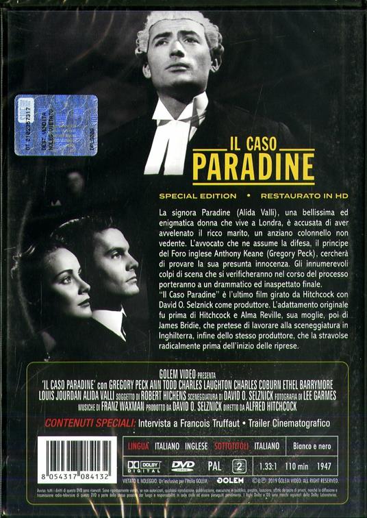 Il caso Paradine. Restaurato in HD (DVD) di Alfred Hitchcock - DVD - 2