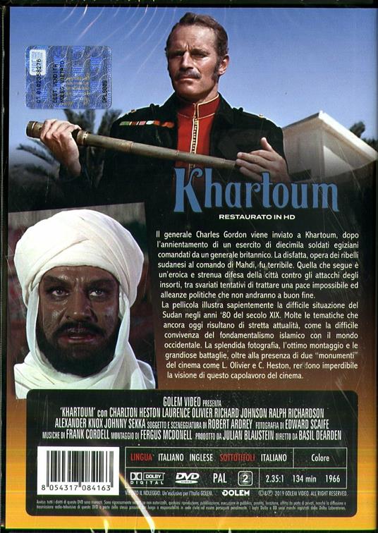 Khartoum. Restaurato in HD (DVD) di Basil Dearden - DVD - 2