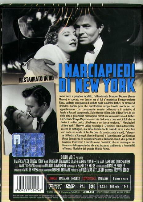 I marciapiedi di New York. Restaurato in HD di Mervyn LeRoy - DVD - 2