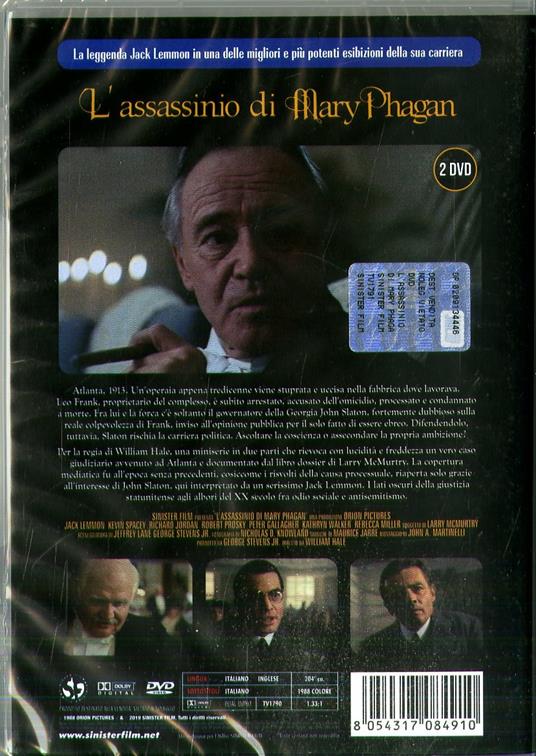 L' Assassinio di Mary Phagan (2 DVD) di William Hale - DVD - 2