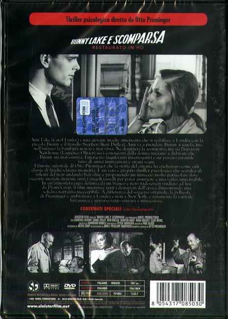 Bunny Lake è scomparsa. Restaurato in HD (DVD) di Otto Preminger - DVD - 2