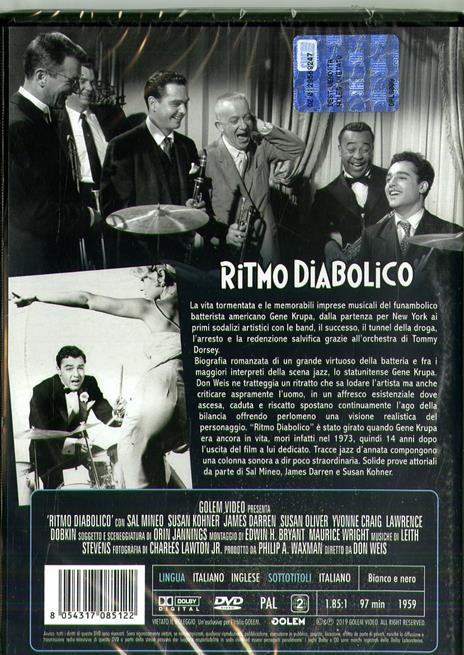 Ritmo diabolico (DVD) di Don Weis - DVD - 2