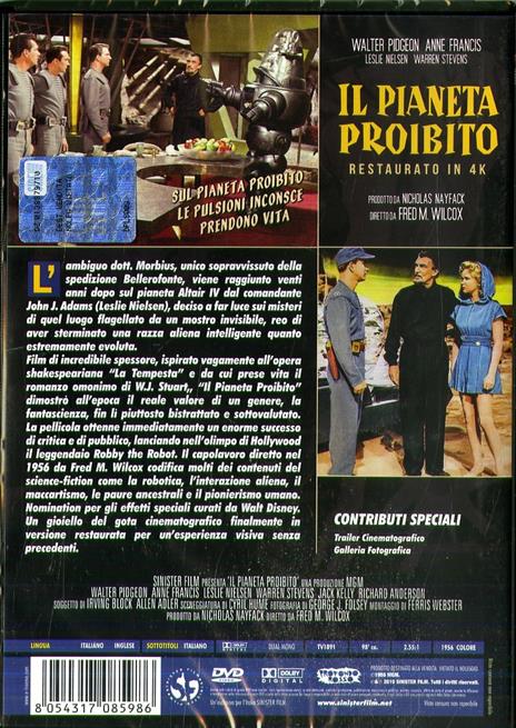 Il pianeta proibito. Restaurato in 4K (DVD) di Fred Macleod - DVD - 2