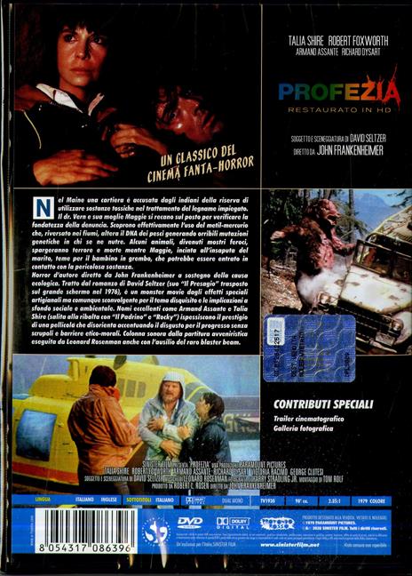 Profezia (DVD restaurato in HD) di John Frankenheimer - DVD - 2