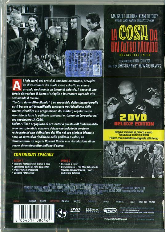 La Cosa da un altro mondo (Deluxe Edition 2 DVD+Poster) (DVD restaurato in HD) di Christian Nyby,Howard Hawks - DVD - 2