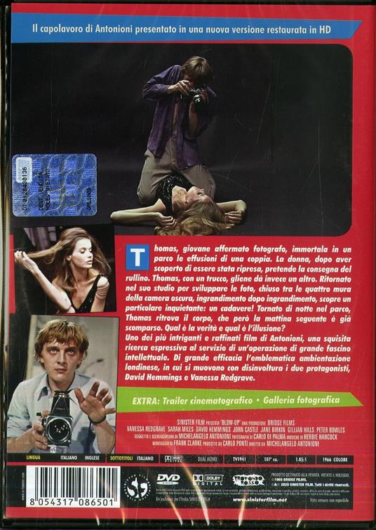 Blow Up. Restaurato in HD (DVD) di Michelangelo Antonioni - DVD - 2