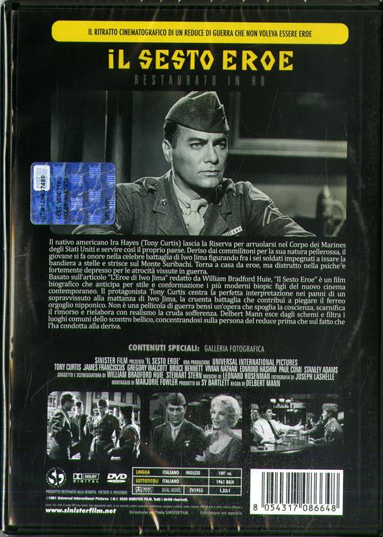 Il sesto eroe. Restaurato in HD (DVD) di Delbert Mann - DVD - 2