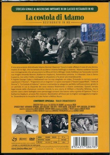 La costola di Adamo. Restaurato in HD (DVD) di George Cukor - DVD - 2