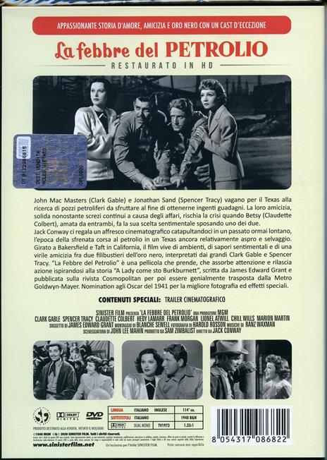 La febbre del petrolio. Restaurato in HD (DVD) di Jack Conway - DVD - 2