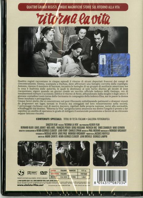 Ritorna la vita (DVD) di Henry-Georges Clouzot - DVD - 2