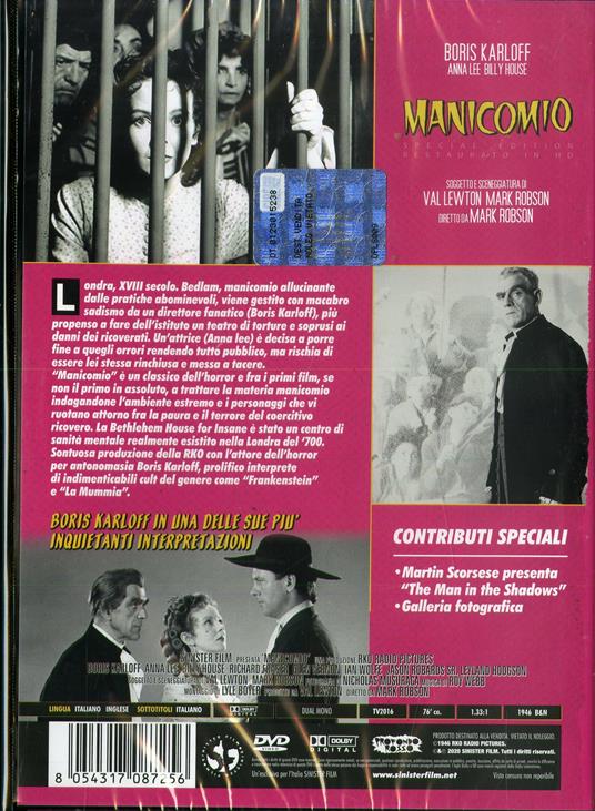 Manicomio. Special Edition. Restaurato in HD (DVD) di Mark Robson - DVD - 2
