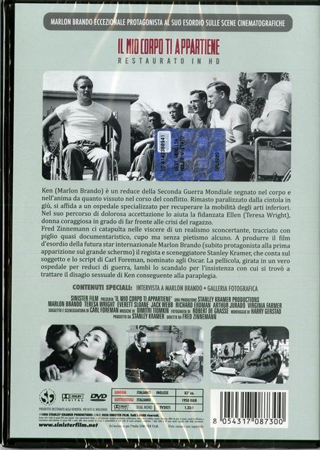 Il mio corpo ti appartiene. Restaurato in HD (DVD) di Fred Zinnemann - DVD - 2
