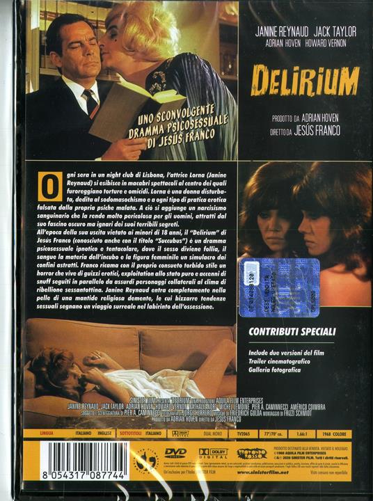 Delirium (DVD) di Jesus Franco - DVD - 2