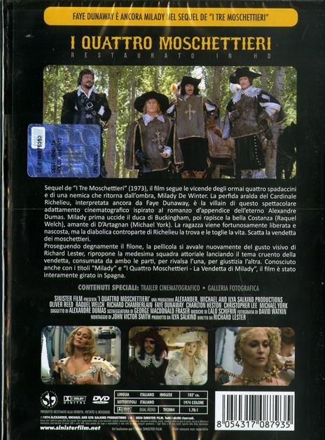 I quattro moschettieri. Restaurato in HD (DVD) di Richard Lester - DVD - 2