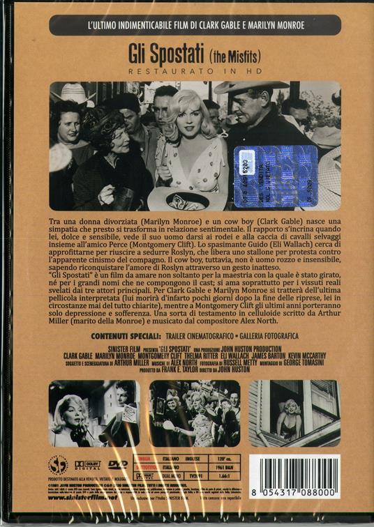 Gli spostati. Restaurato in HD (DVD) di John Huston - DVD - 2