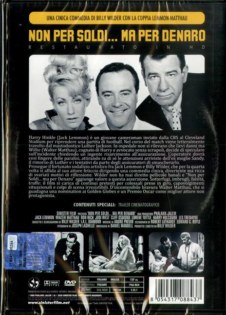 Non per soldi ma per denaro. Restaurato in HD (DVD) di Billy Wilder - DVD - 2