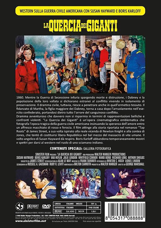 La quercia dei giganti (DVD) di George Marshall - DVD - 2