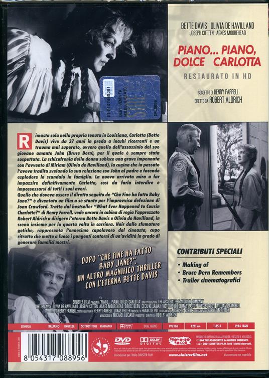 Piano piano, dolce Carlotta. Restaurato in HD (DVD) di Robert Aldrich - DVD - 2