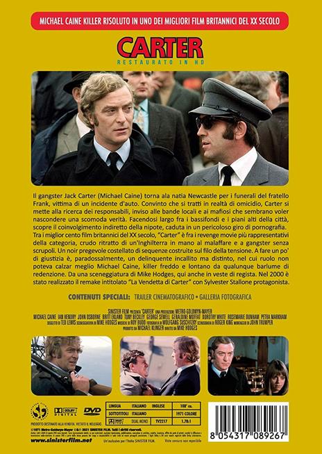 Carter. Restaurato in HD (DVD) di Mike Hodges - DVD - 2