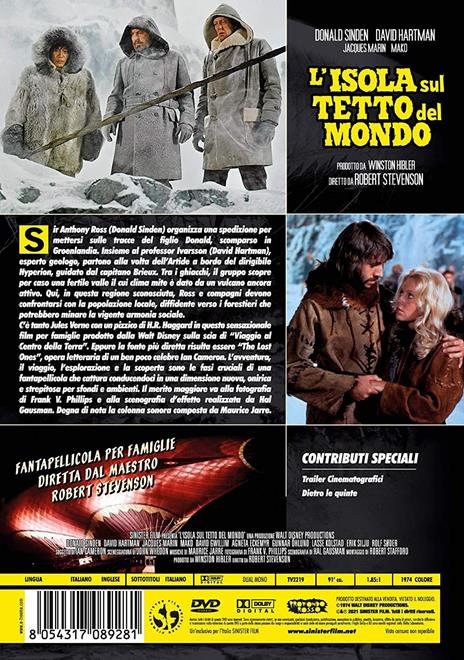 L' isola sul tetto del mondo (DVD) di Robert Stevenson - DVD - 2