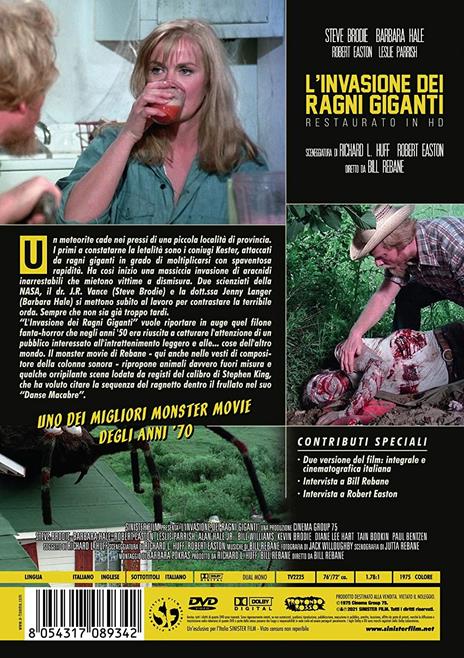 L' invasione dei ragni giganti. Restaurato in HD (DVD) di Bill Rebane - DVD - 2