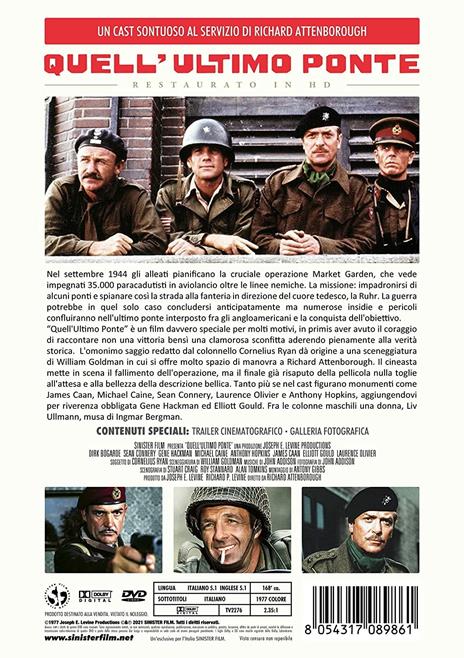 Quell'ultimo ponte (Restaurato in HD) (DVD) di Richard Attenborough - DVD - 2