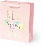 Sacchetto regalo Legami Gift Bag Large New Baby Girl. Nascita Bambina