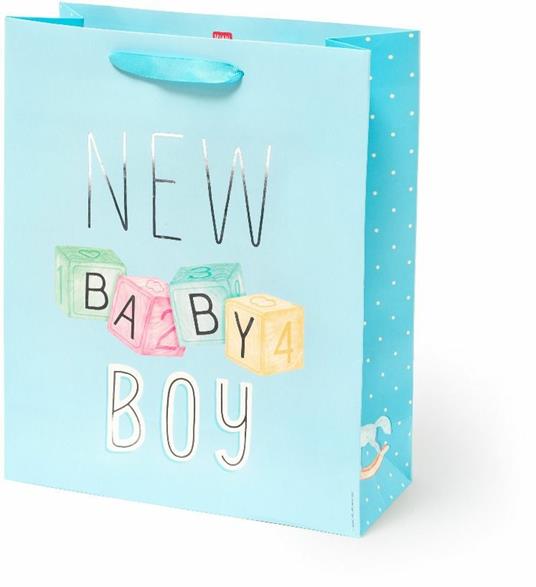 Sacchetto regalo Legami Gift Bag Large New Baby Boy. Nascita Bambino -  Legami - Cartoleria e scuola