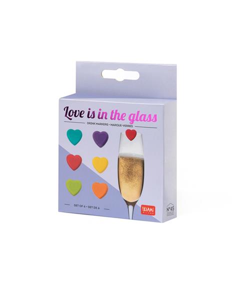Legami Love In The Glass Segnabicchieri 6pz