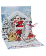 Biglietto auguri Legami large pop up - traditional santa 1313