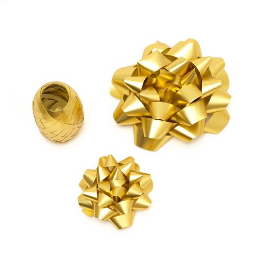 Set fiocchi e nastri Natale Legami, oro
