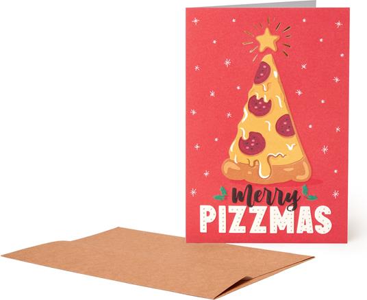 Biglietto auguri Legami unusual christmas greeting cards - 11,5x17 - pizza