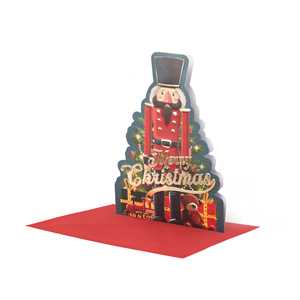 Cartoleria Biglietto auguri Legami holly jolly christmas greeting cards - schiaccianoci Legami
