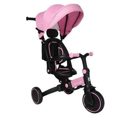 Evolution Triciclo 4 in 1 con Manico Direzionale per Bambini Rosa