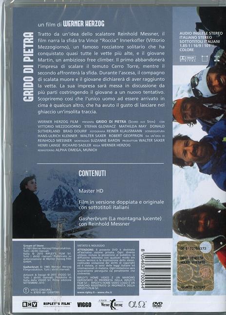 Grido di pietra di Werner Herzog - DVD - 2