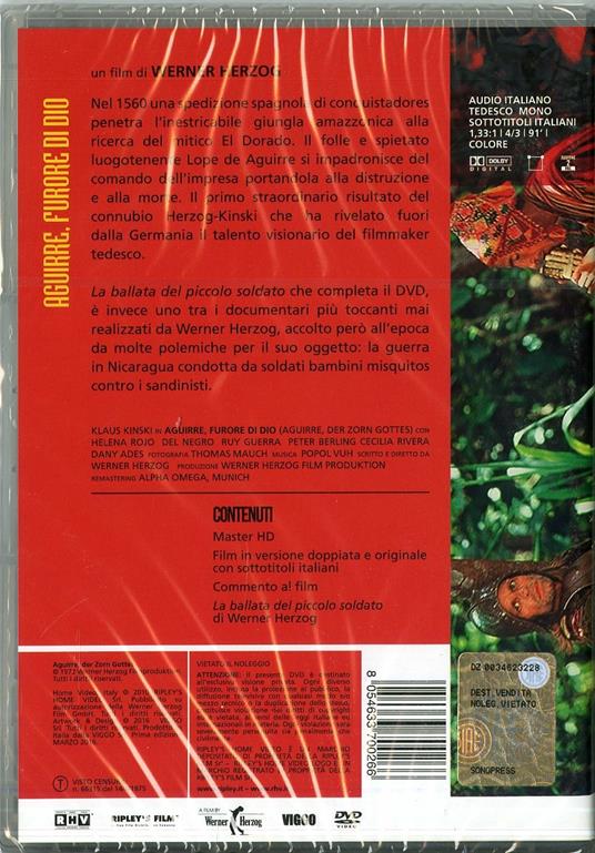Aguirre, furore di Dio di Werner Herzog - DVD - 2