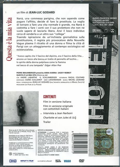 Questa è la mia vita di Jean-Luc Godard - DVD - 2