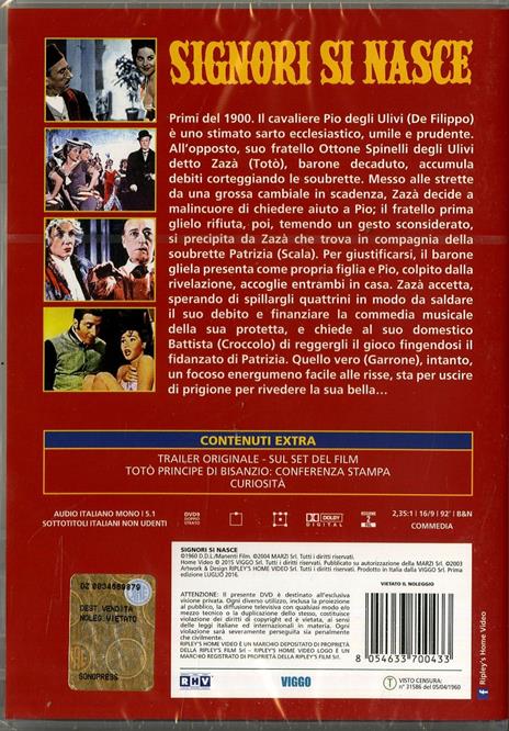 Totò - Signori Si Nasce (DVD) di Mario Mattoli - DVD - 2