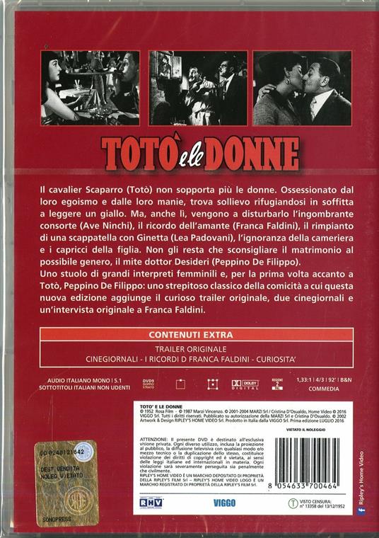 Totò e le donne di Mario Monicelli,Steno - DVD - 2
