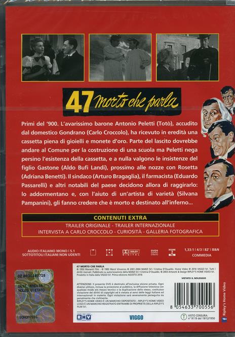 Quarantasette morto che parla di Carlo Ludovico Bragaglia - DVD - 2